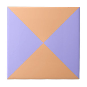 Moderne Abstrakte Orange Lila Geometrisches Dreiec Fliese
