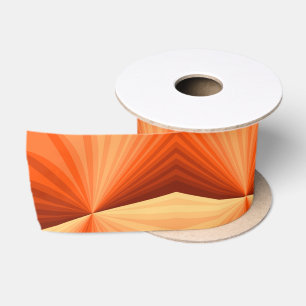 Moderne abstrakte Orange-Rot-Vanille-Grafik-Frakta Satinband