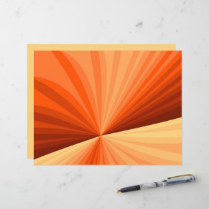 Moderne abstrakte orange rote Vanille-Grafik-Frakt