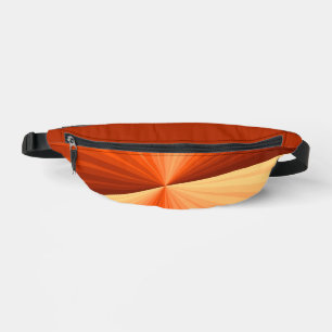 Moderne abstrakte orange rote Vanille-Grafik-Frakt Bauchtasche