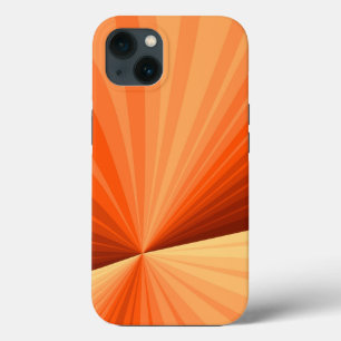 Moderne abstrakte orange rote Vanille-Grafik-Frakt Case-Mate iPhone Hülle