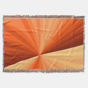 Moderne abstrakte orange rote Vanille-Grafik-Frakt Decke