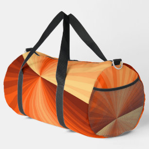 Moderne abstrakte orange rote Vanille-Grafik-Frakt Duffle Bag