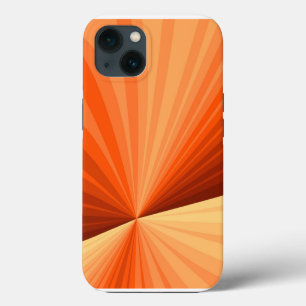 Moderne abstrakte orange rote Vanille-Grafik-Frakt iPhone 13 Hülle