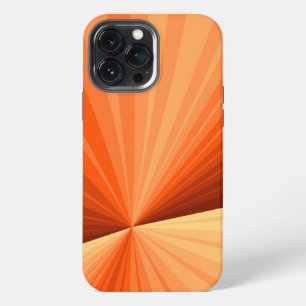 Moderne abstrakte orange rote Vanille-Grafik-Frakt iPhone 13 Pro Max Hülle