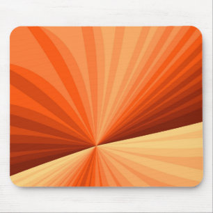 Moderne abstrakte orange rote Vanille-Grafik-Frakt Mousepad