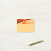 Moderne abstrakte orange rote Vanille-Grafik-Frakt Post-it Klebezettel (Auf Schreibtisch)