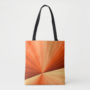 Moderne abstrakte orange rote Vanille-Grafik-Frakt Tasche