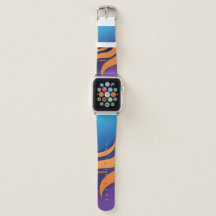 Moderne abstrakte Orange- und Navy-Wellen-Struktur