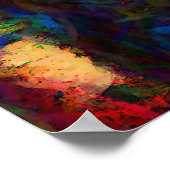 Moderne, Abstrakte, originale digitale Malerei Poster (Ecke)