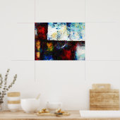 Moderne, Abstrakte, originale digitale Malerei Poster (Küche)