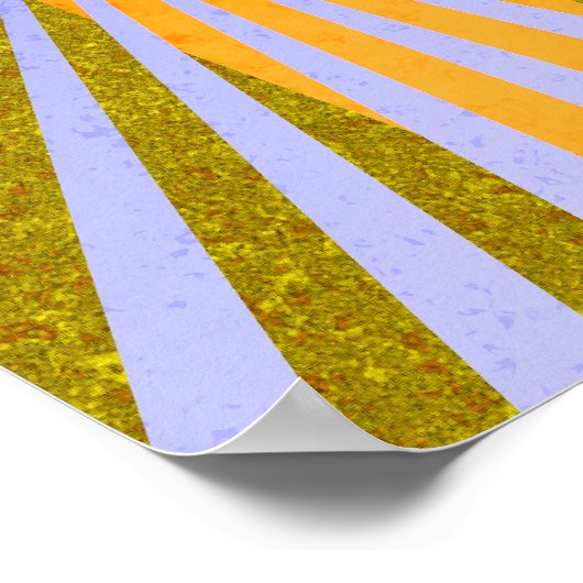 Moderne Abstrakte Ostern Kreuzblumen Poster (Ecke)