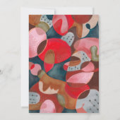 moderne abstrakte Overlay-Foto Hochzeit Einladung (Rückseite)