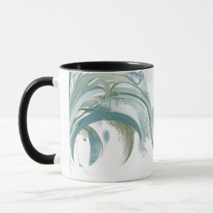 Moderne Abstrakte Ozeanwellen - Eleganter Naturkom Tasse