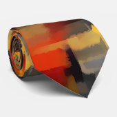 Moderne Abstrakte Paint Squares Krawatte (Gerollt)