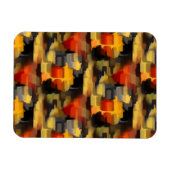 Moderne Abstrakte Paint Squares Magnet (Horizontal)