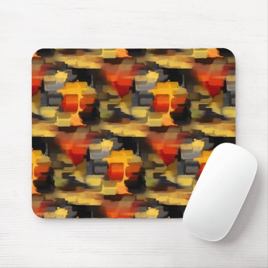 Moderne Abstrakte Paint Squares Mousepad (Mit Mouse)