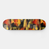 Moderne Abstrakte Paint Squares Skateboard (Horizontal)