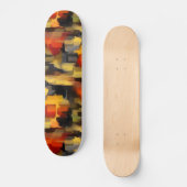 Moderne Abstrakte Paint Squares Skateboard (Vorderseite)