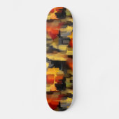 Moderne Abstrakte Paint Squares Skateboard (Vorderseite)