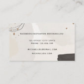 Moderne Abstrakte Pastel NeutralTrendy Business Ca Visitenkarte (Rückseite)
