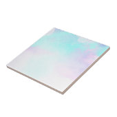 Moderne Abstrakte Pastell Blau & Lila Wasserfarbe Fliese (Seite)