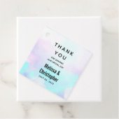 Moderne Abstrakte Pastell Blau & Lila Wasserfarbe Geschenkanhänger (Beispiel)