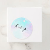 Moderne Abstrakte Pastell Blau & Lila Wasserfarbe Geschenkanhänger (Beispiel)