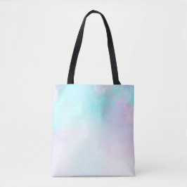 Moderne Abstrakte Pastell Blau & Lila Wasserfarbe Tasche