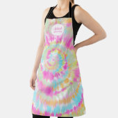 Moderne abstrakte Pastell-gefärbte Krawatte Schürze (InSitu)