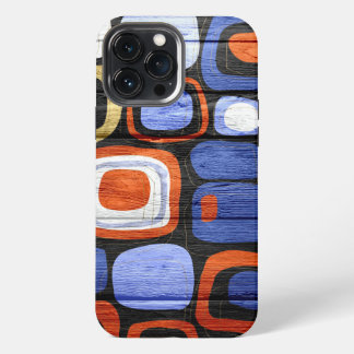 Moderne abstrakte Pastell-Holz-Optik iPhone 13 Pro Max Hülle