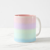 Moderne Abstrakte Pastell mehrfarbig Gradient Zweifarbige Tasse (VorderseiteRechts)