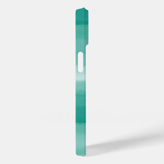 Moderne Abstrakte Pastelle Aquamarine Aquarellschr Case-Mate iPhone Hülle (Rückseite / Rechts)