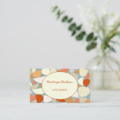 Moderne Abstrakte Pastelle Visitenkarte (Stehend Vorderseite)