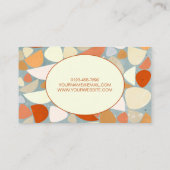 Moderne Abstrakte Pastelle Visitenkarte (Rückseite)