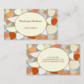 Moderne Abstrakte Pastelle Visitenkarte (Vorne/Hinten)