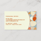 Moderne Abstrakte Pastelle Visitenkarte (Rückseite)