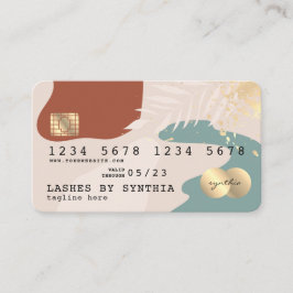 moderne abstrakte Pastellfarben Visitenkarte