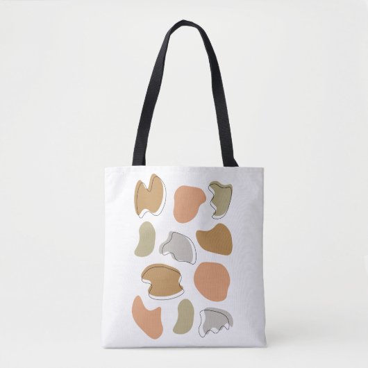 Moderne Abstrakte Pastellformen Tasche (Vorderseite)