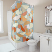 Moderne Abstrakte Pastellgeometrie Duschvorhang (Beispiel)