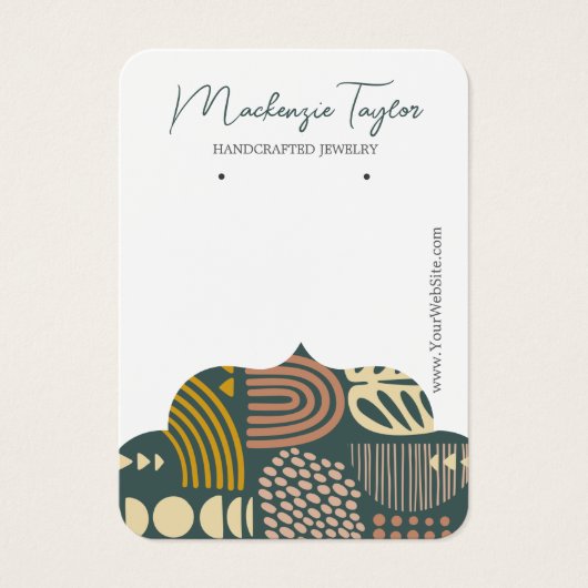 Moderne Abstrakte Personalisierte Earring Display (Vorderseite)