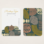 Moderne Abstrakte Personalisierte Earring Display  (Vorne & Hinten)