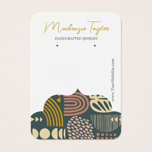 Moderne Abstrakte Personalisierte Earring Display  (Vorderseite)