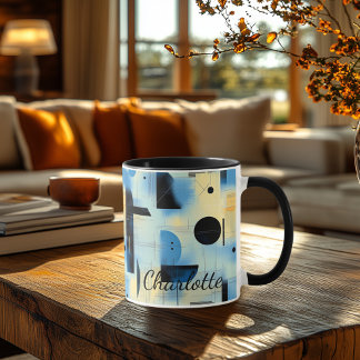 Moderne Abstrakte Personalisierte - Einzigartige G Tasse