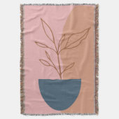 Moderne Abstrakte Pflanze mit Blumenmuster Zeichne Decke (Vorderseite Vertikal)