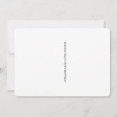 Moderne Abstrakte Phantastische und elegante Fraue Einladung (Rückseite)