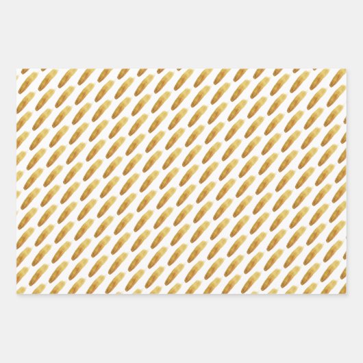 Moderne abstrakte Pinselstriche Geschenkpapier Set (Vorderseite 2)