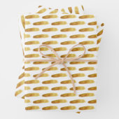 Moderne abstrakte Pinselstriche Geschenkpapier Set (Beispiel)