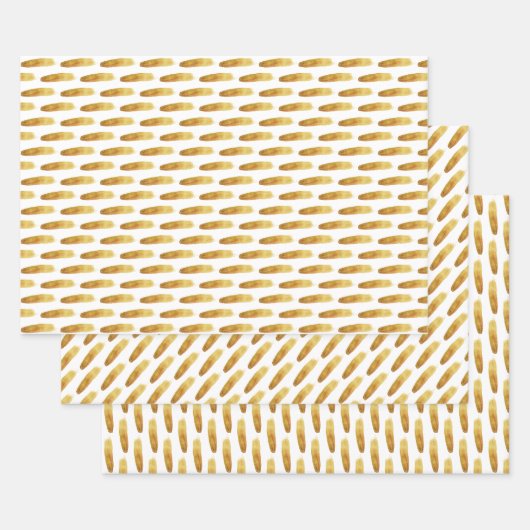 Moderne abstrakte Pinselstriche Geschenkpapier Set (Set)