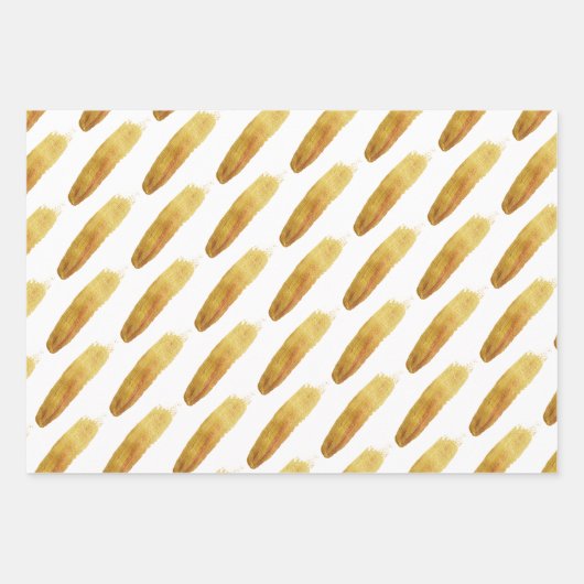 Moderne abstrakte Pinselstriche Geschenkpapier Set (Vorderseite 3)